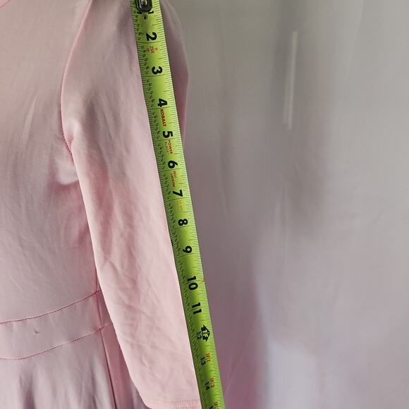 Pink stretchy fleece formal dress NWT *minor pilling see photos* size‎ small - Picture 5 of 16